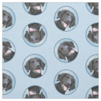 Tissu Retriever recouvert de boue peint art original chi