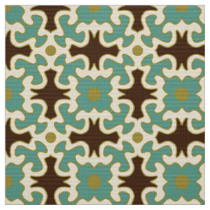 tissu rétro 60s les années 70 mod motif
