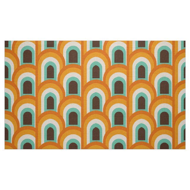 Tissu rétro du milieu du siècle (Fat Quarter)