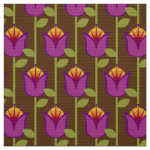 tissu rétro les années 70 des années 60