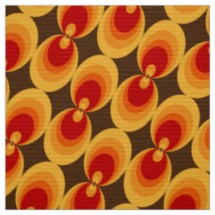 tissu rétro les années 70 des années 60