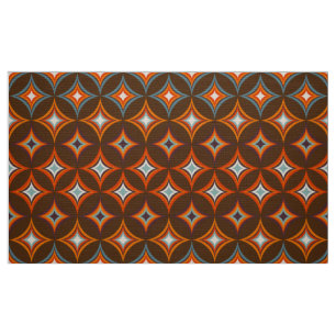 Tissu rétro mod 60s les années 70 motif de tissus fleu