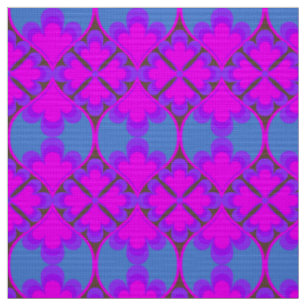 Tissu rétro mod 60s les années 70 motif de tissus fleu