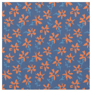 Tissu Retro motif floral de style boho. marguerite Abstr