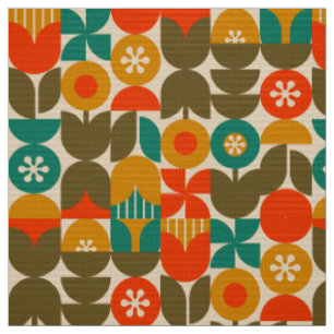 Tissu rétro nostalgique des années 60 les année