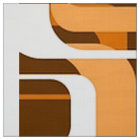 rétro orange du motif 1971