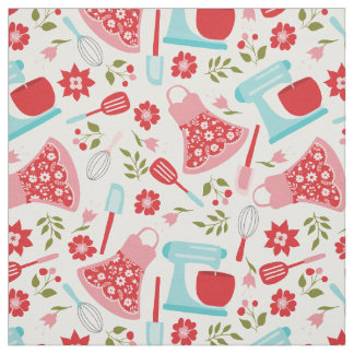 Tissu Retro Shabby Chic Cuisine Fabric