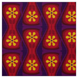 Tissu rétro style années 60 les années 70 yoni