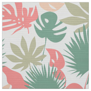 Tissu Rétro, tropical, feuille