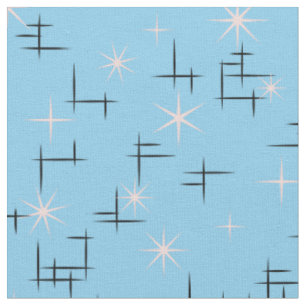Tissu Rétros étoiles