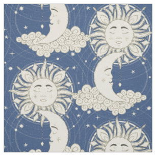 Tissu rêve bohème bleu