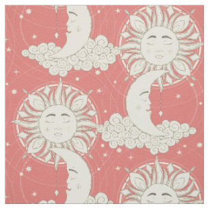 Tissu rêve bohème corail