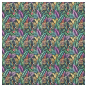 Tissu Rêves de jungle d'éléphant indien - Surface transp