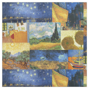 Tissu rêveur d'art de peintures de Van Gogh
