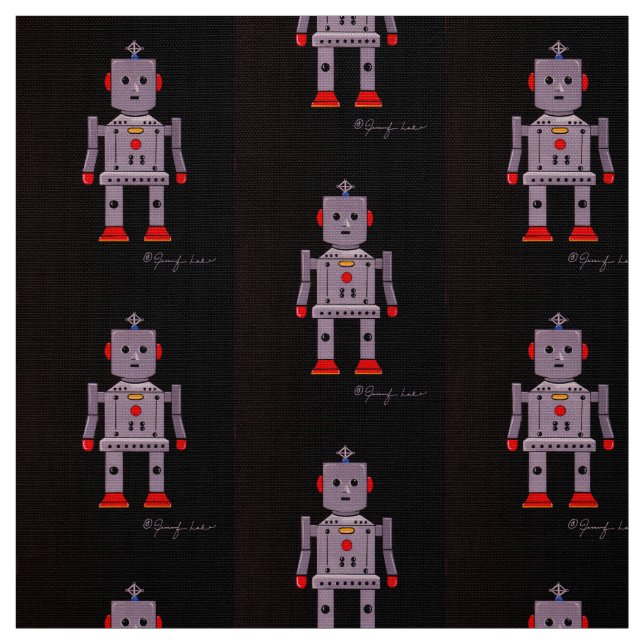 Tissu Robby le robot (Échantillon)