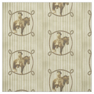 Tissu Rodéo occidental de cow-girl vintage