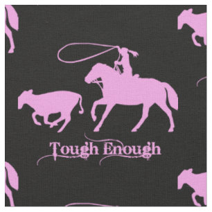 Tissu Rodéo Occidentale Cowboy Cowgirl Calf Roping