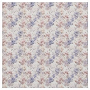 Tissu Romantique violet violet Roses Shabby Chic
