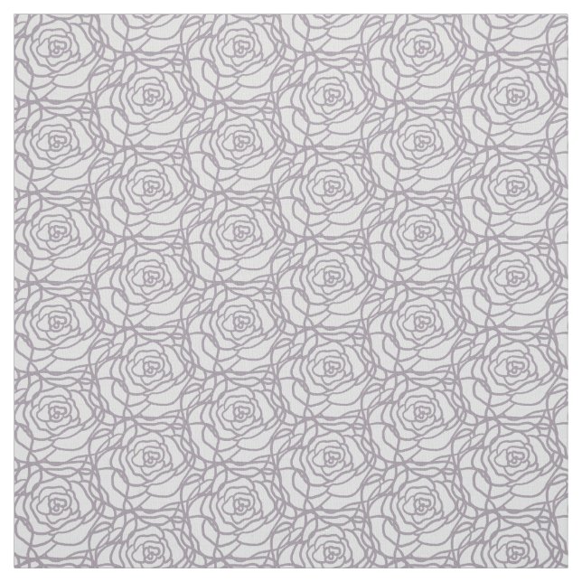 Tissu Rose à griffes main dessinée Elégant Motif (Échantillon)