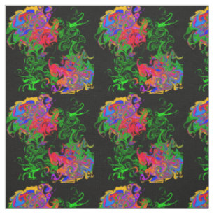 Tissu Rose abstrait