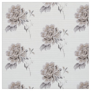 Tissu Rose beige