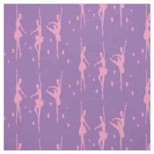 Tissu rose de ballerines