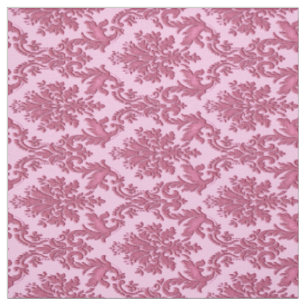 Tissu rose inspiré vintage d'impression de damass