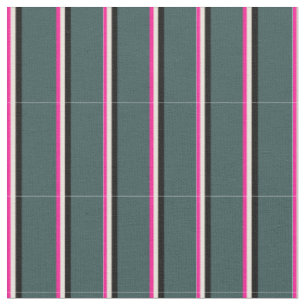 Tissu Rose profond, beige, noir et gris ardoise foncé