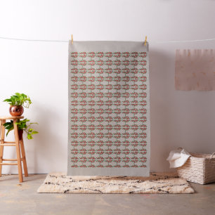 Tissu Rose rouge avec pétales détaillés, représenté dans