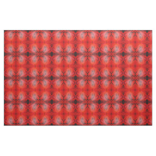 Tissu Rose rouge en forme de coeur
