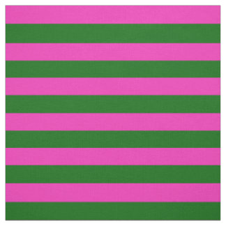 Tissu Rose vif, Ile vert maille, rayures
