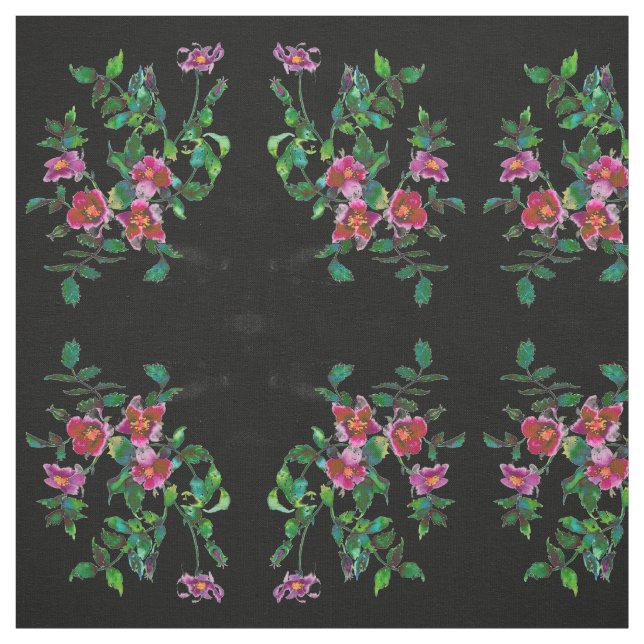 Tissu Rose vintage (Échantillon)