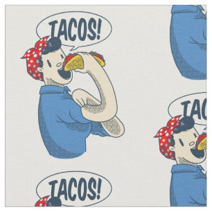 Tissu rosie le riveter taco cinco de mayo