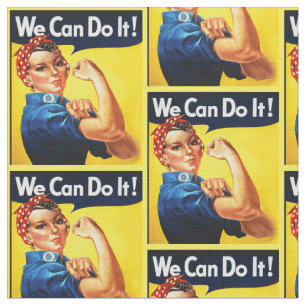 Tissu Rosie Riveter.On peut le faire ! Le féminisme. Vi