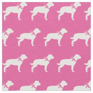 Tissu Rottweiler Rottie Chien Silhouette Animal Rose