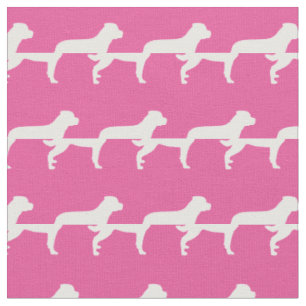 Tissu Rottweiler Rottie Chien Silhouette Animal Rose