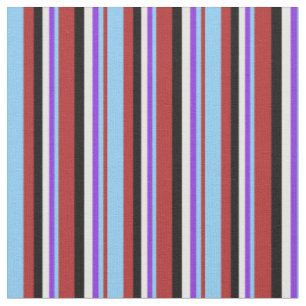 Tissu Rouge, Ciel clair, Violet, Blanc et Noir