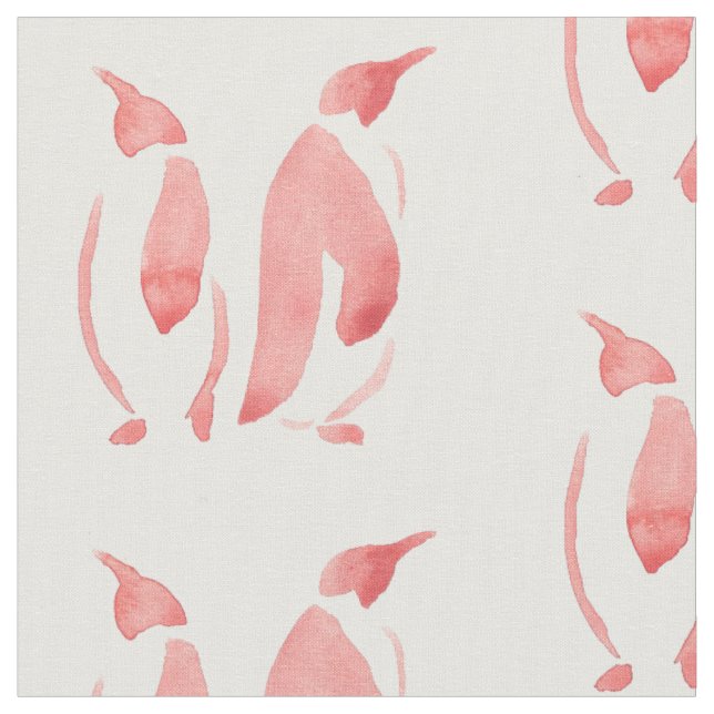 Tissu rouge de pingouin (Fermer)