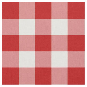 Tissu rouge et blanc de motif de guingan