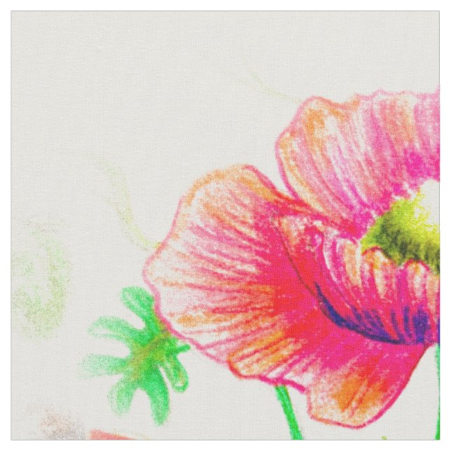 Tissu Rouge, Flore de la passion (Fermer)