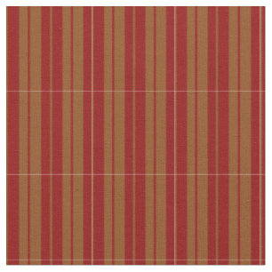 Tissu Rouge foncé et Brown lignes/Motif de bandes