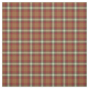 Tissu Rouge Taupe Beige Dark Tartan Brown Motif Carré
