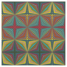 Rouge Turquoise Jaune moderne Ethnic Textile Triba