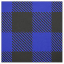 Royal Blue Black XXL Buffalo Check Plaid Tartan
