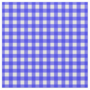 Tissu Royal Blue En vichy vérifié pour les couvercles de