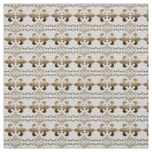 Tissu Royal, motif de Fleur de Lis