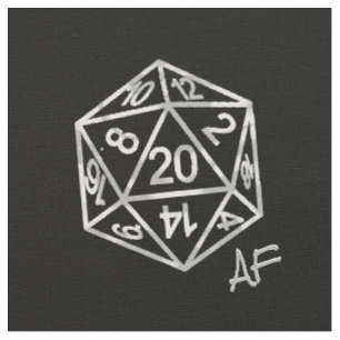 Tissu RPG Crit AF   Old School Tabletop Role Player Dice