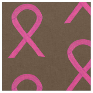 Tissu Ruban de sensibilisation à la rose à chaud Matière