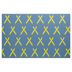 Tissu Ruban standard jaune par Kenneth Yoncich