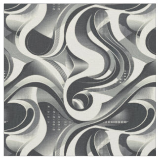 Tissu Rubans à flux monochrome